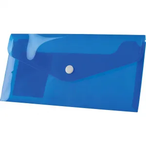 Plastová obálka Tetis s klipem pp DL barva: modrá 140 mic. 110 mm x 220 mm (BT612-N)