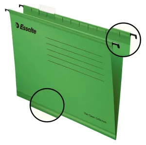 Esselte standardní závěsný pořadač A4 - zelený 210g (90318)