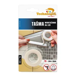 Led montážní pásek 2x1,5mx9mm