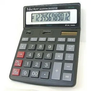 Stolní vektorová kalkulačka (KAV DK-206BLK/GR)