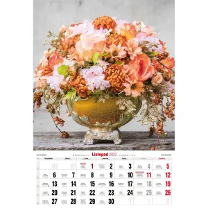 Vícepanelový pruhovaný nástěnný kalendář Avanti 285 mm x 420 mm (5901769620476)