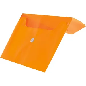 Tetis plastová složka s klipem pp obálka DL barva: oranžová 140 mic. 110 mm x 220 mm (BT612-P)