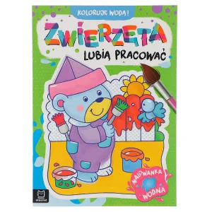 Aksjomat vzdělávací brožura Barvím vodou! Zvířata ráda pracují. Kniha vodových barev (3273)