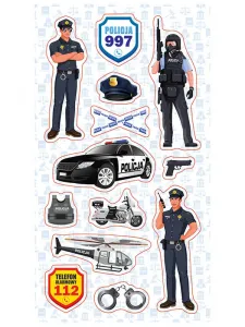 Nálepka (samolepka) Ranok Kreativní policisté