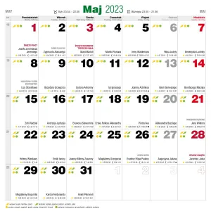 Vícepanelový nástěnný kalendář Avanti 300 mm x 600 mm (5901769620407)