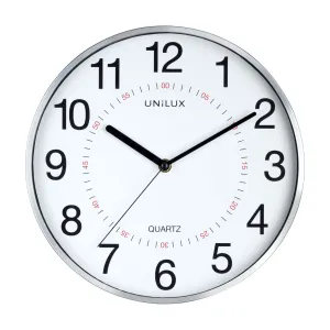 Nástěnné hodiny Unilux Aria metalická šedá (400094280)