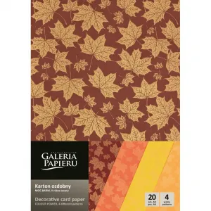 Dekorační papír (vizitky) Galerie papíru Moc Barw A4 - mix 200g (208921)