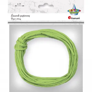 Titanum Craft-Fun Series papírová šňůra limetkově zelená 5m (G77)
