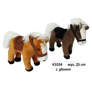 Plyšový koník s hlasem 250 mm (K1034)