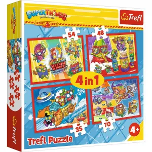 Trefl Tajní špióni Puzzle 4v1 el. (34376)