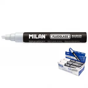 Speciální popisovač Milan pro fluo sklo, bílý 2,0-4,0 mm (591291012)