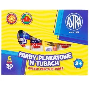 Astra plakátové barvy v tubě barva: bílá 30ml 1 barva. (83110904)