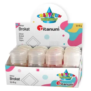 Titanum Craft-Fun Series glitry 4 barvy x 3 ks v 15g lahvičkách
