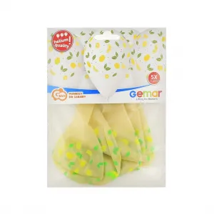 Godan Lemons gumový balónek 5 ks bílý 13cal (GS120/1022)