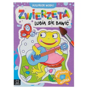 Aksjomat vzdělávací brožura Barvím vodou! Zvířata si ráda hrají. Kniha vodových barev (3272)