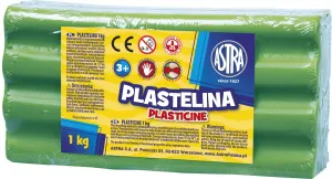 Astra plastelína 1 barva světle zelená 1000g