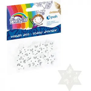 Dřevěná ozdoba s hvězdou Fiorello (GR-WD811)