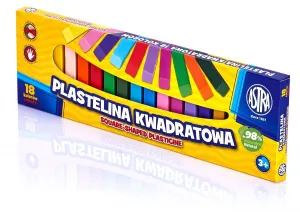 Astra plastelína 18 barev čtvercový mix (83814904)
