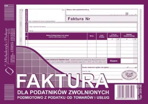 Ofsetový tisk Michalczyk i Prokop Faktura pro plátce osvobozené od DPH A5 80k. (203-3E)