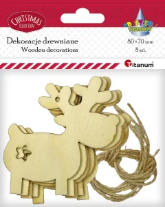 Titanum Craft-Fun Series dřevěné závěsy na ozdoby sobů (5903714533725)