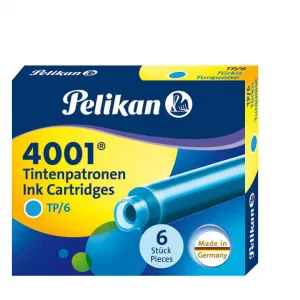 Krátké kazety Pelikan TP/6 tyrkysové (301705)