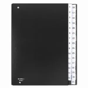 Podpisová složka Donau A4 - černá 31k. 450g (8696001-01)