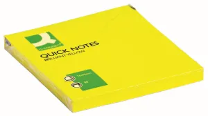 Samolepicí bločky Q-Connect žluté 80k 76mm x 76mm (KF10514)