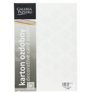 Dekorační papír (vizitkový) Galeria Papieru glamour white 230g 20 listů A4 - bílý 230g (204903)