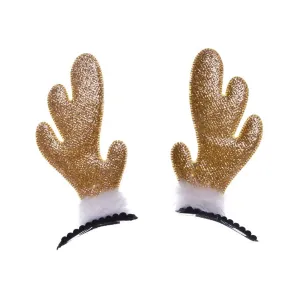 Arpex klip 2ks sobí rohy zlaté (SM5533ZLO-7956)