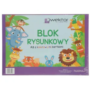 Kreslicí blok Wektor A3 barevný 80g 20k
