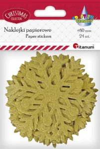 Nálepka (samolepka) Titanum Craft-Fun Series maxi sněhové vločky (4712-2)