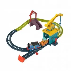 Vlak s jeřábem Mattel Thomas + Sandy (HDY58)