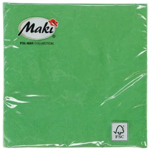 Ubrousky Pol-mak - zelené 330 mm x 330 mm (04)