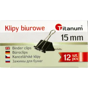 Titanová spona černá 15 mm (BC15)