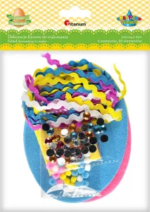 Plstěný ornament Titanum Craft-Fun Series Velikonoční vajíčka k sestavení (5003)