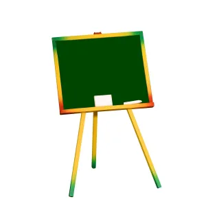 Barevná školní tabule - černá nebo zelená 835 mm x 490 mm (06136)