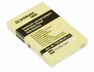 Donau Eco samolepicí bločky žluté 100k 51mm x 76mm (7592001PL-11)
