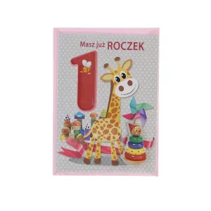Top Grafické skládací přání k narozeninám 1-5 let B6 (5907786924894)