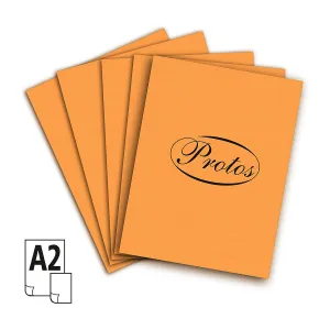 Protos A2 jasně oranžová 20k 430 mm x 610 mm