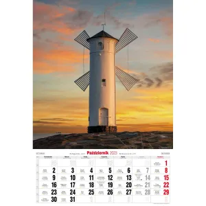 Pruhovaný nástěnný kalendář Avanti 320 mm x 470 mm (5901769621015)