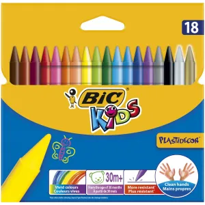 Bic Kids Plastidecor tužky na svíčky 18 barev (829771)