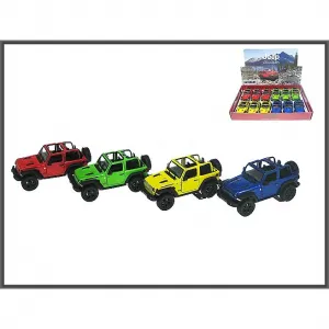 Hipo Jeep Wrangler 2018 čtyřbarevné auto 1:34 (HXKT230)