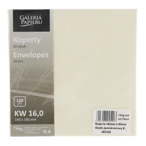 Obálka Gallery Paper obyčejná - krémová 160 mm x 160 mm (280329)