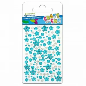 Craft Fun krystaly samolepicí modré (382477)