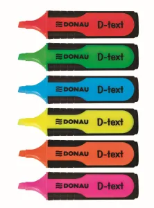 Zvýrazňovač Donau D-Text, žlutý 1,0-5,0 mm (7358001PL-11)