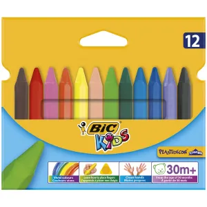 Bic Kids Plastidecor pastelky na svíčky 12 barev 12 barev (829773)