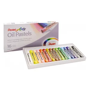 Olejové pastely Pentel 16 barev.