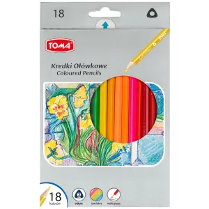 Trojhranné tužky Tom 18 barev.