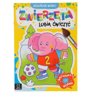 Aksjomat vzdělávací brožura Barvím vodou! Zvířata mají ráda pohyb. Kniha vodových barev (3274)
