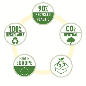 Leitz Recycle A4+ černý blok s čísly od A do Z (12190000)